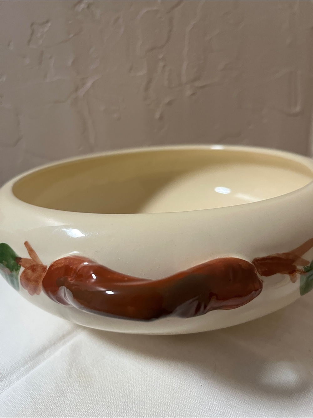 Franciscan Earthenware Apple Pattern Serving Bowl.